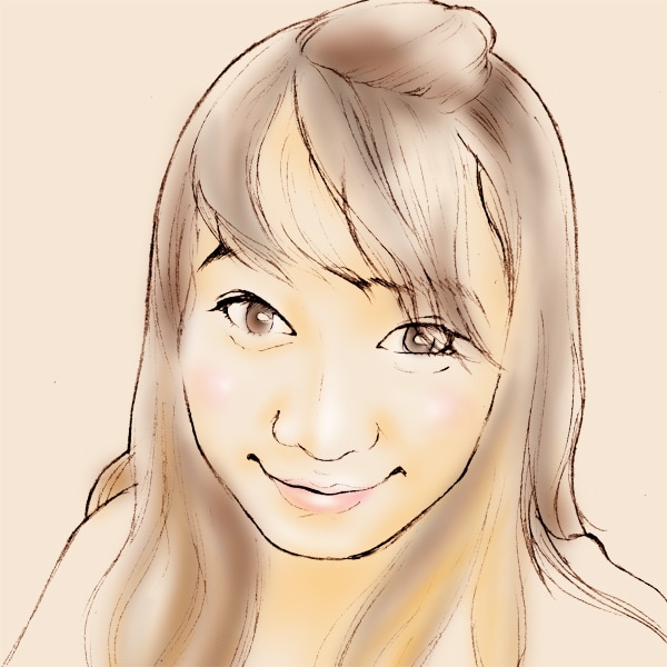 記念にセピア似顔絵 イメージ3