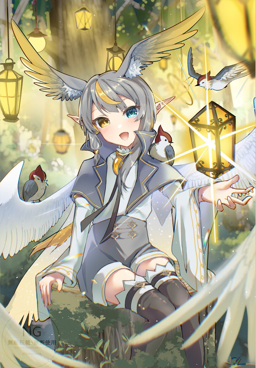 優しい光が彩る✧アイコン、一枚絵等制作いたします 【商用利用込み】サムネ おはV アイコン歌ってみたMV など イメージ3
