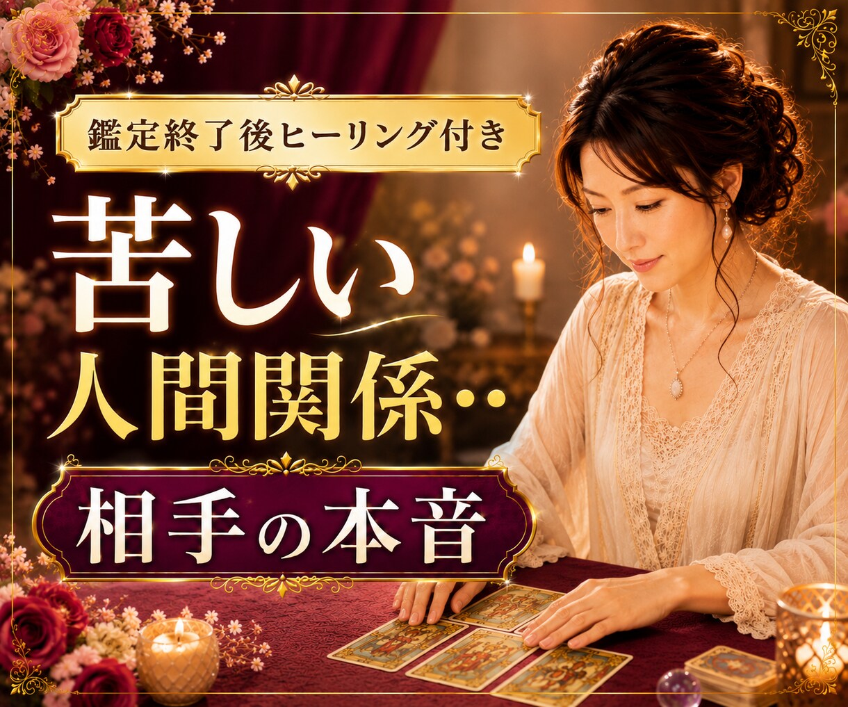 苦しい人間関係‥お相手の本音をタロットで鑑定します ★職場★両親★義両親★家族★友人★ ママ友★上司★同僚 イメージ1