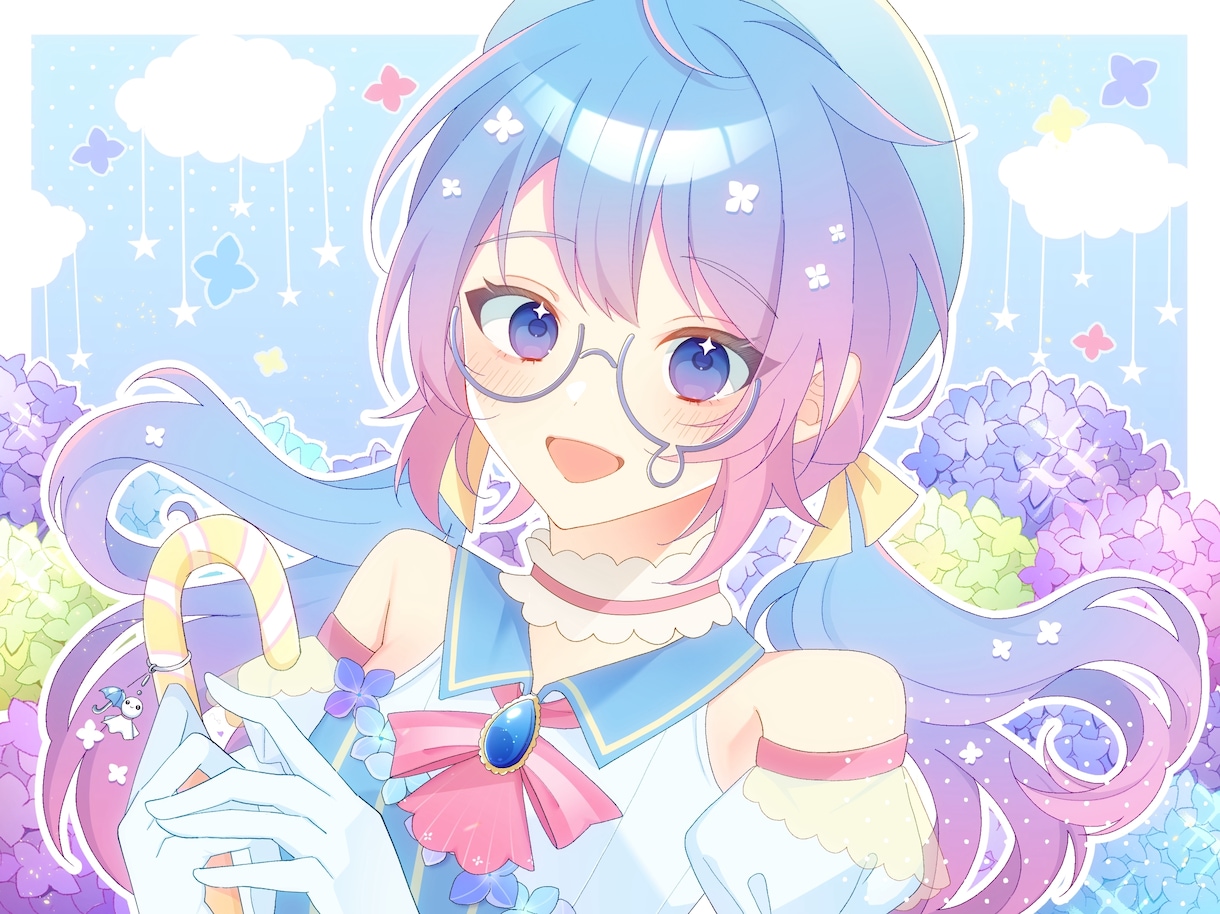 透明感のある可愛いSNS用イラストを制作します 親しみやすいイラストを描きます！お気軽にご相談ください。 イメージ1