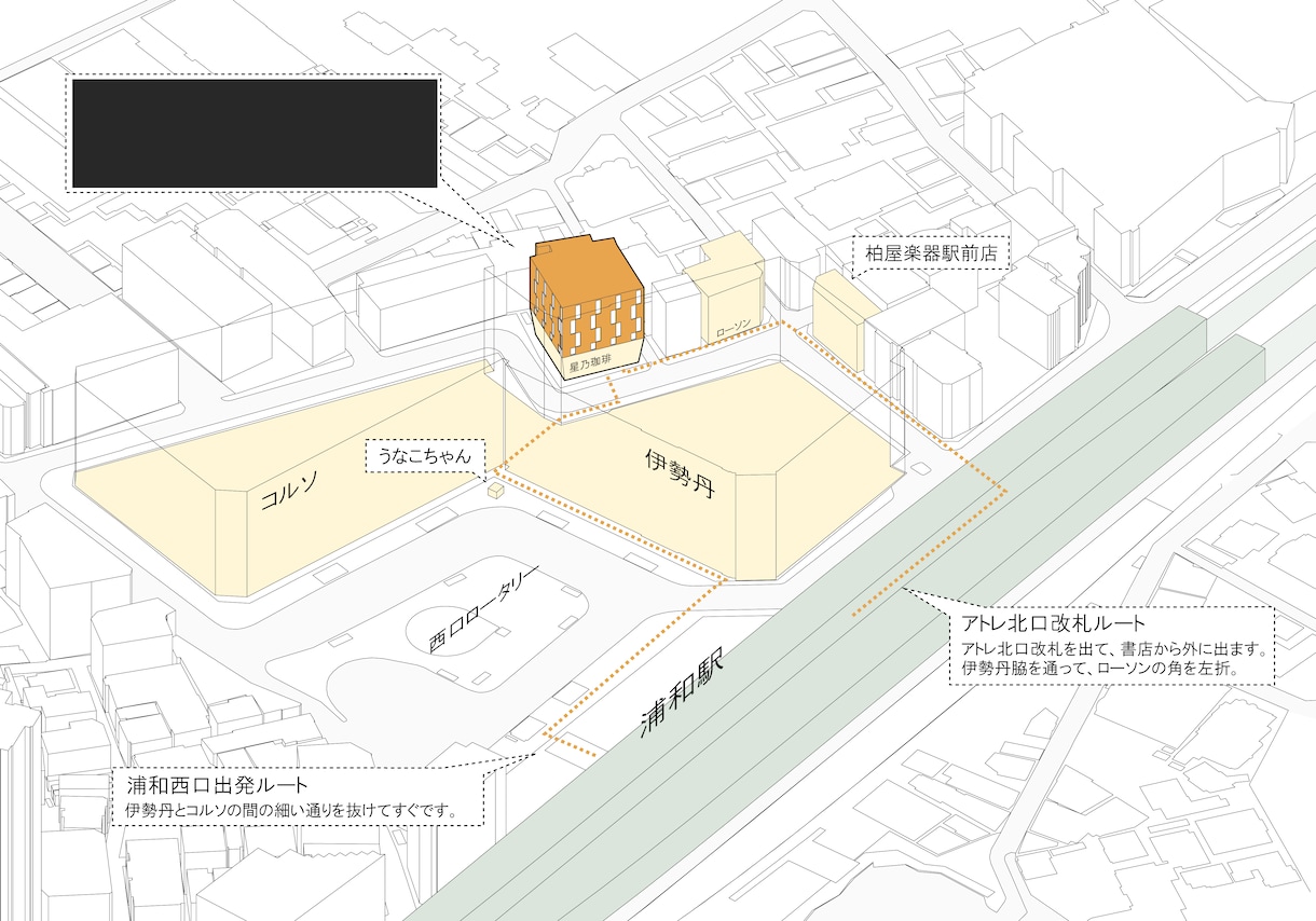 3Dのシンプルでわかりやすい地図を作成します パリの建築デザイナーによる３D案内図 イメージ6