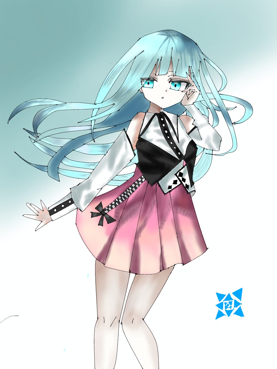 女の子のオリジナルキャラクターを描きます 髪の色、長さ、瞳の色、服装注文通り描きます。 イメージ3