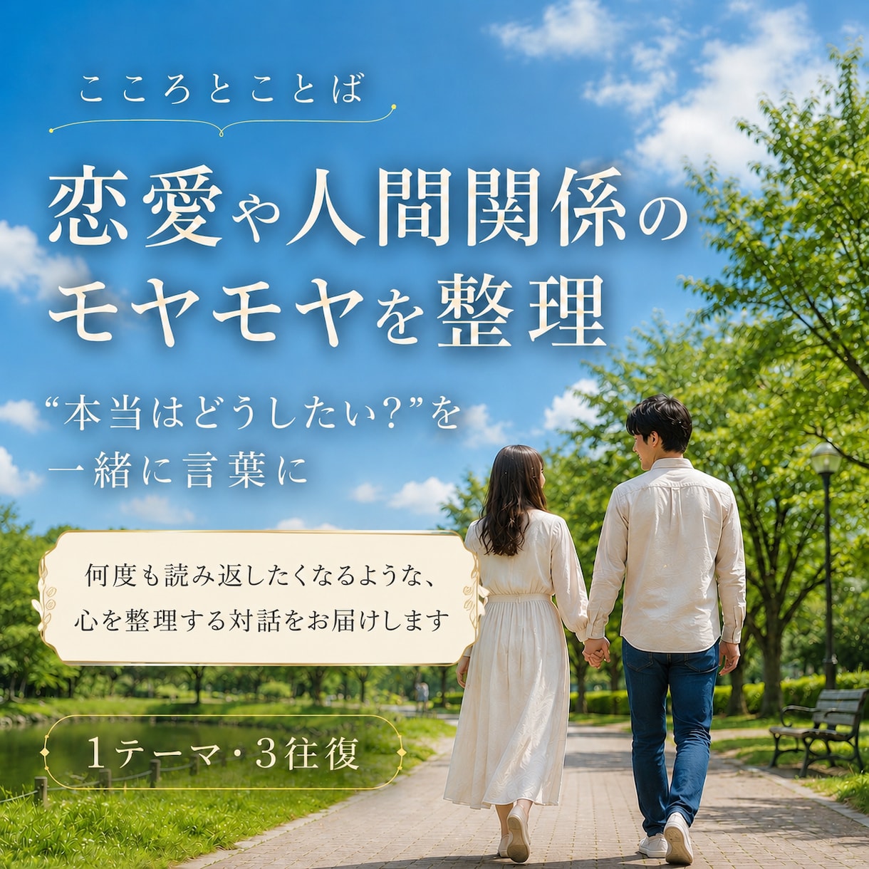 恋愛相談　モヤモヤした気持ちをじっくり整理します モヤモヤの整理は、自分を大切にする第一歩です イメージ1