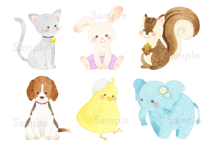 絵本のような水彩タッチのイラストお描きします ＊チラシやホームページ、グッズにもお使いいただけます＊ イメージ6