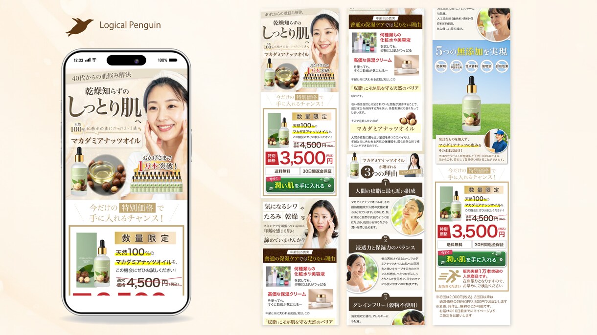 思わず買いたくなる！ワクワクするLPを制作します 幅広いウェブ知識とセールスデザインでまるっとLP制作します イメージ4