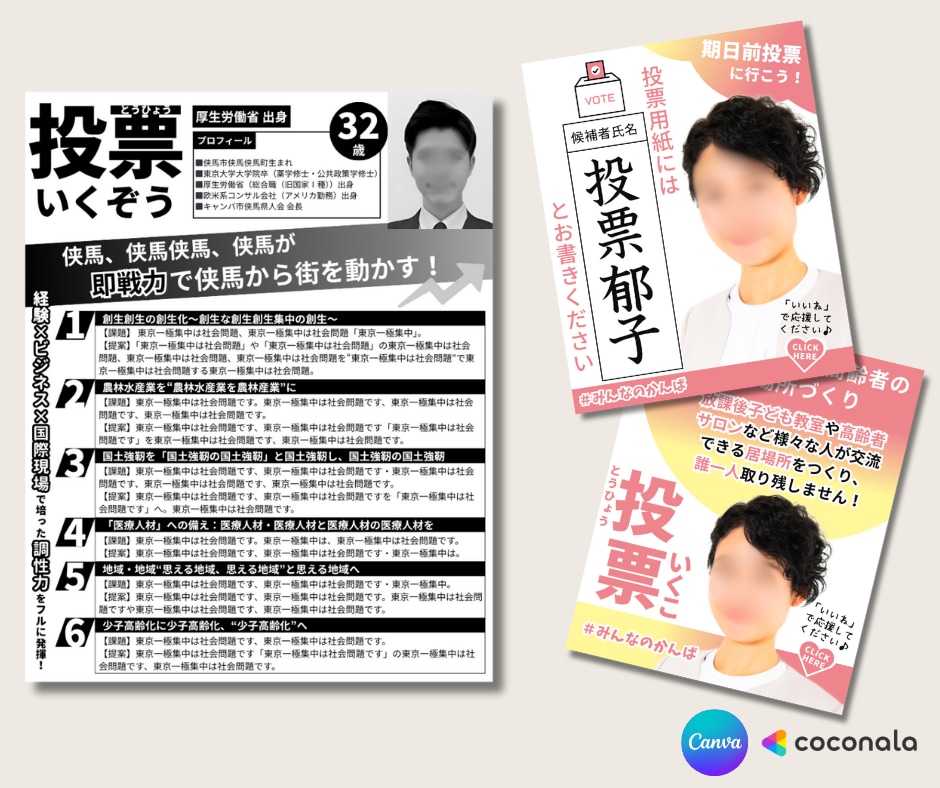 選挙/政治活動用のビラ・チラシ等を作成します 有権者に刺さる！ぱっと目を引くデザイン！思いと政策を伝える！ イメージ8