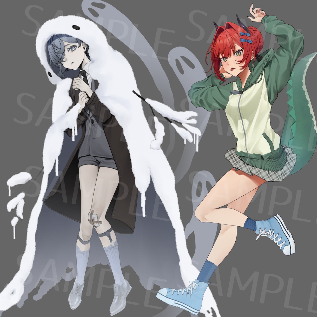 全身立ち絵イラスト制作します TRPG、ゲームなどキャラクターの全身立ち絵イラスト イメージ3