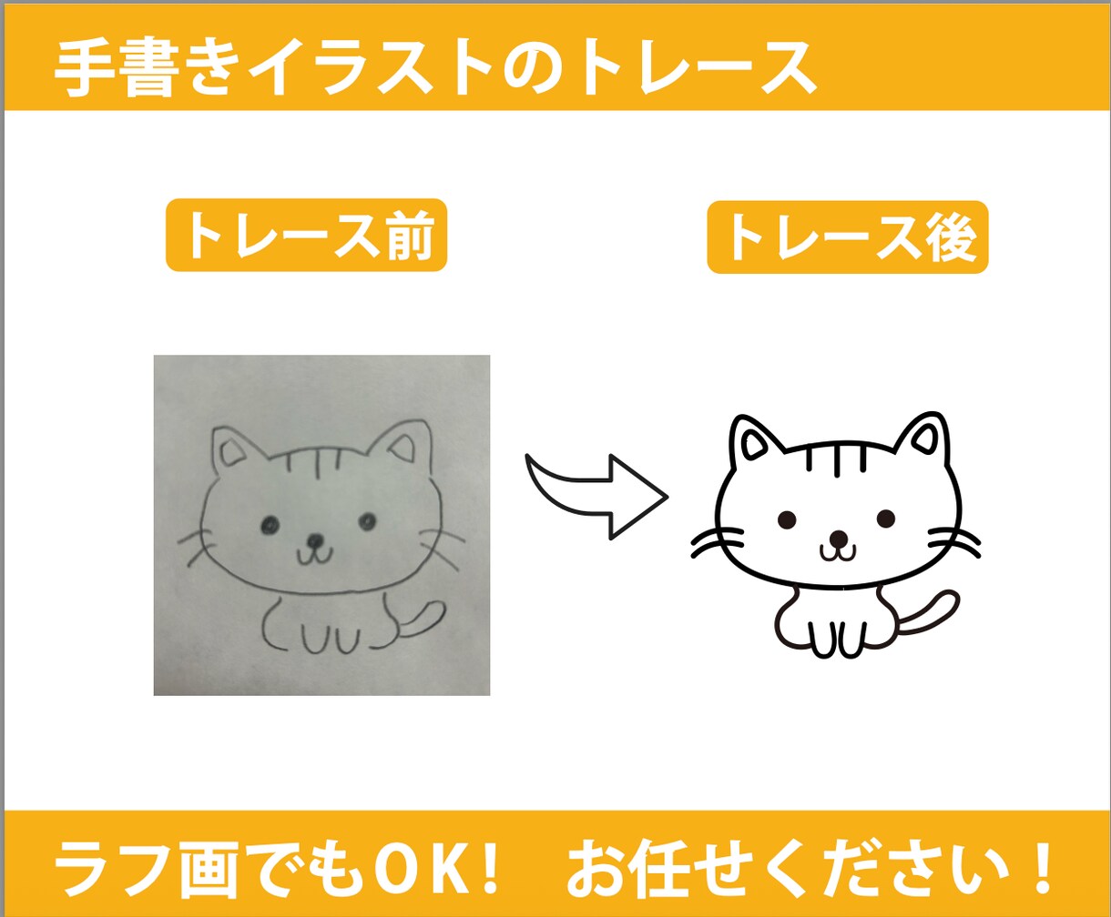 画像をAiデータ化いたします 格安！迅速！丁寧！なトレースはお任せください！ イメージ2