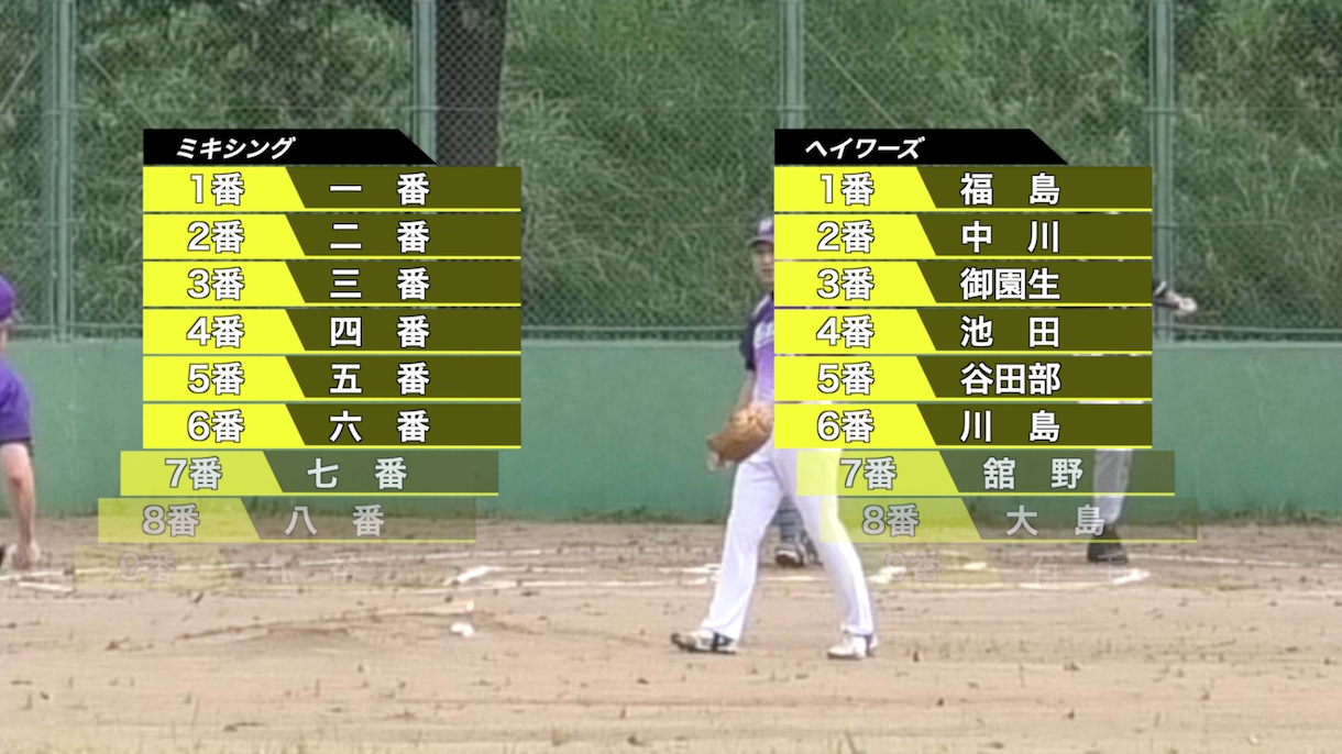野球の試合を丸々ハイライト動画に編集します 自分達の野球の試合をもっと簡単に見返したくないですか？ イメージ2