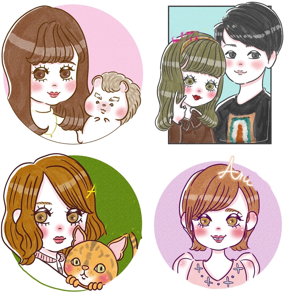 SNSのアイコン用似顔絵描きます SNSのアイコン用に可愛いイラスト描きます！ イメージ5