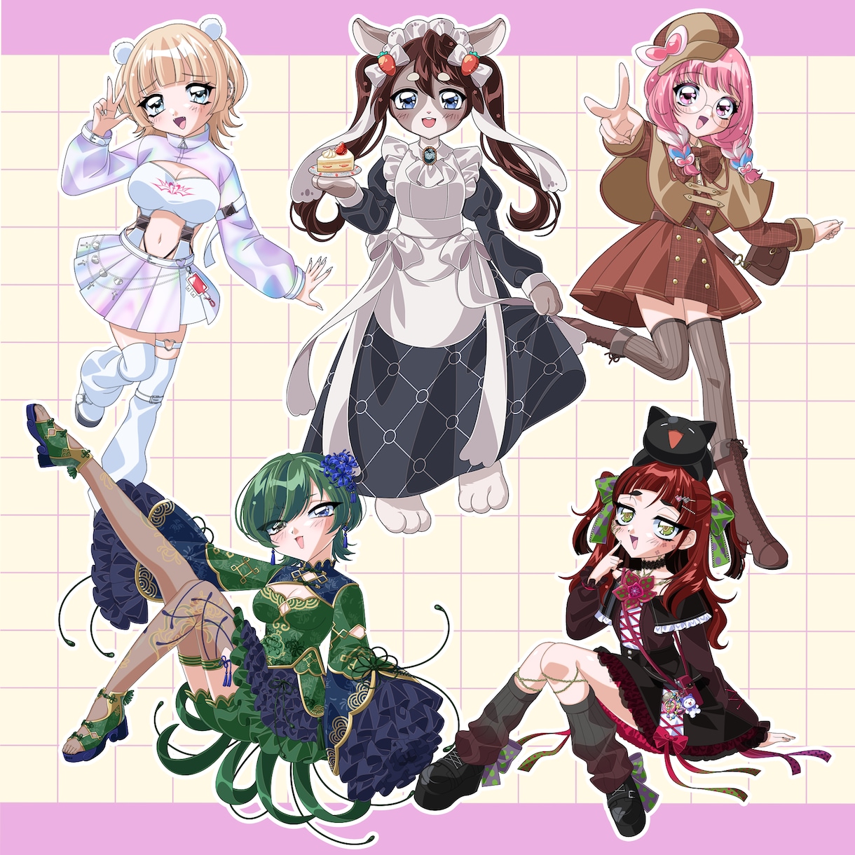 レトロなテイストのイラスト、立ち絵描きます 90年代風のタッチで1枚絵や立ち絵を制作させて頂きます！ イメージ8