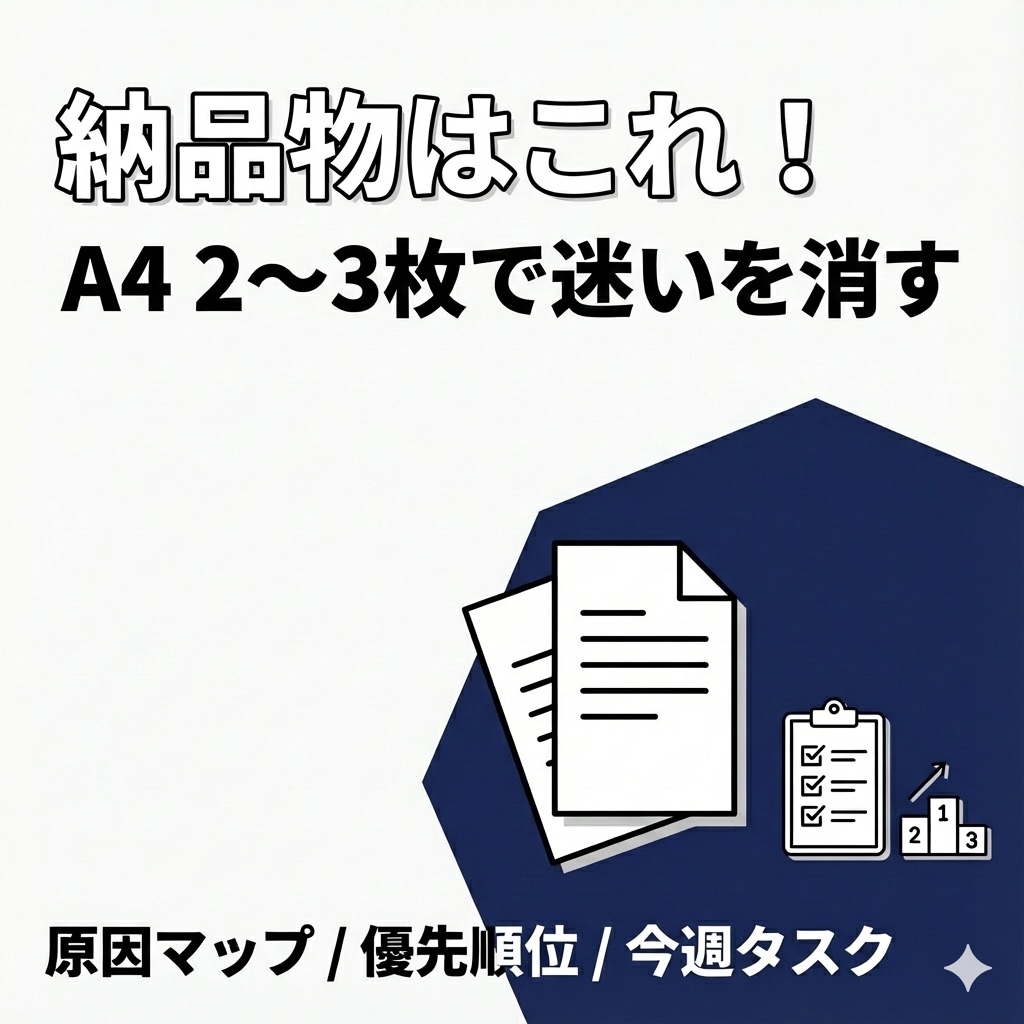 地方の現場職 応募が来ない原因を診断します 診断レポート＋優先順位リストで、直す順番が分かります イメージ2