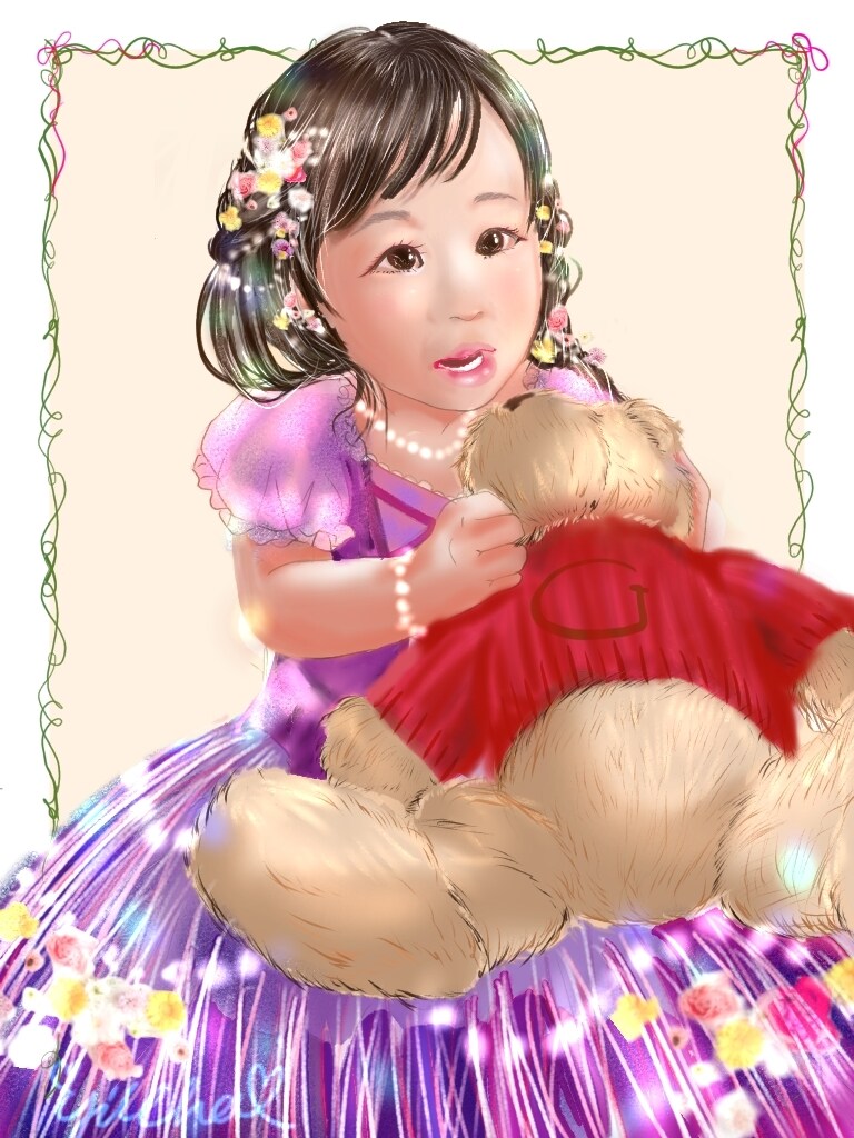 温かみあるイラストで似顔絵描きます ご依頼者様、お相手様が笑顔になるような仕上がりにします。 イメージ3