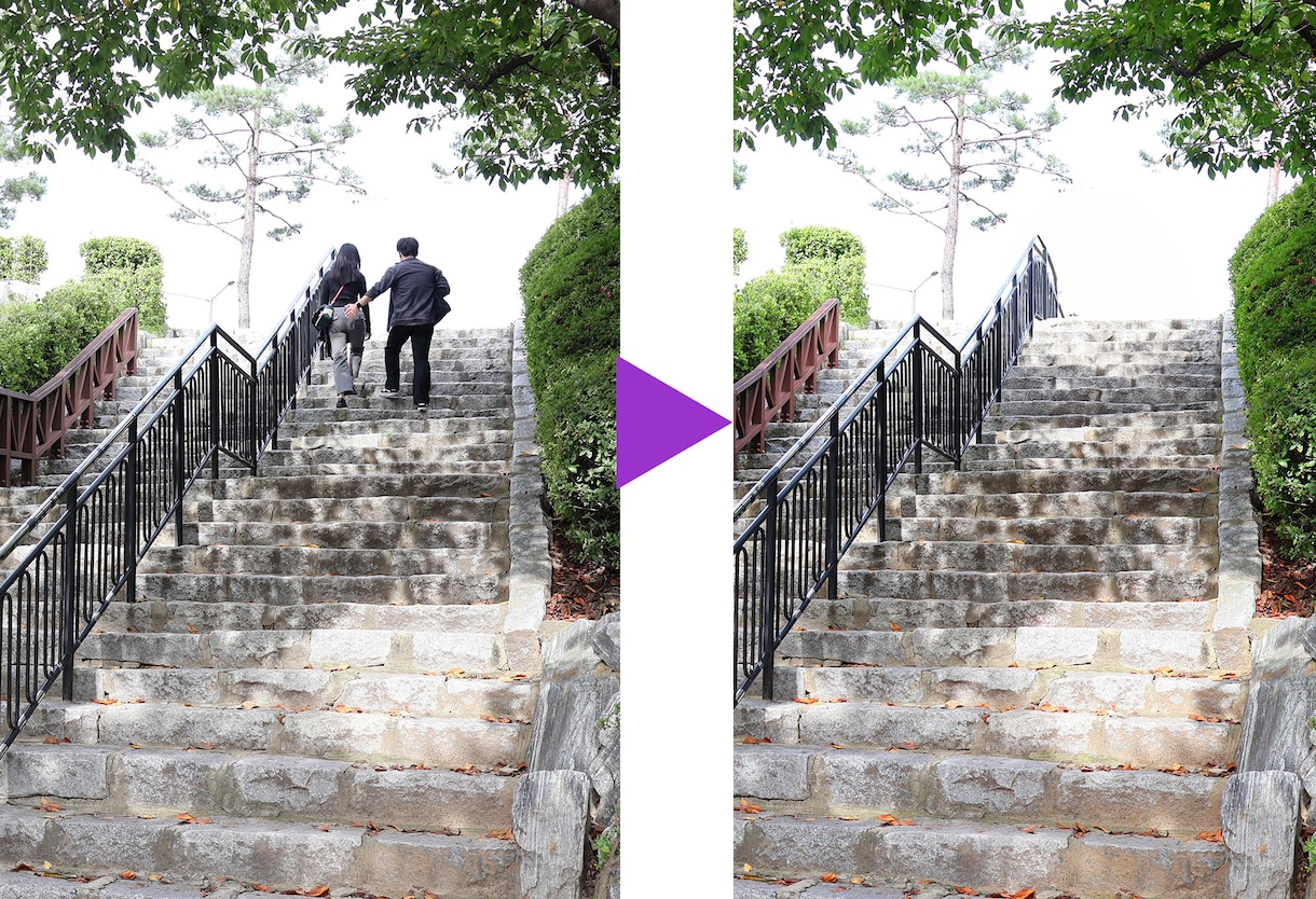Photoshopで写真から不要な物を削除します フォトショップ使用 色々なファイル形式に対応 イメージ2