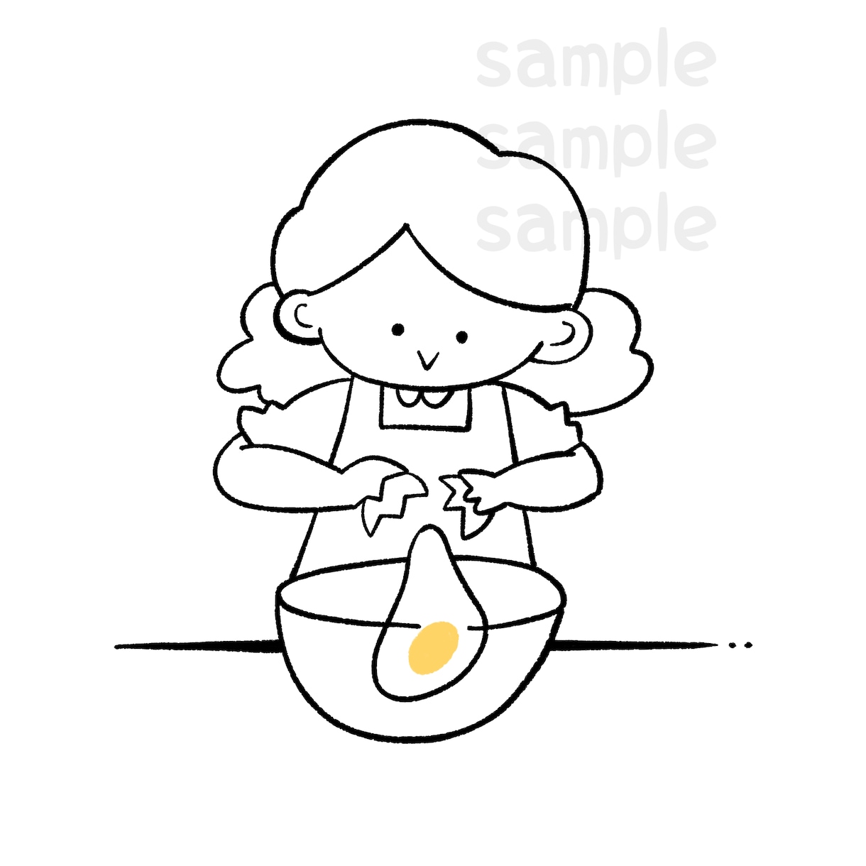 ほっこり☺︎シンプルなイラスト作成します 商用OK！ちょっとした挿絵や記念に◎ イメージ1