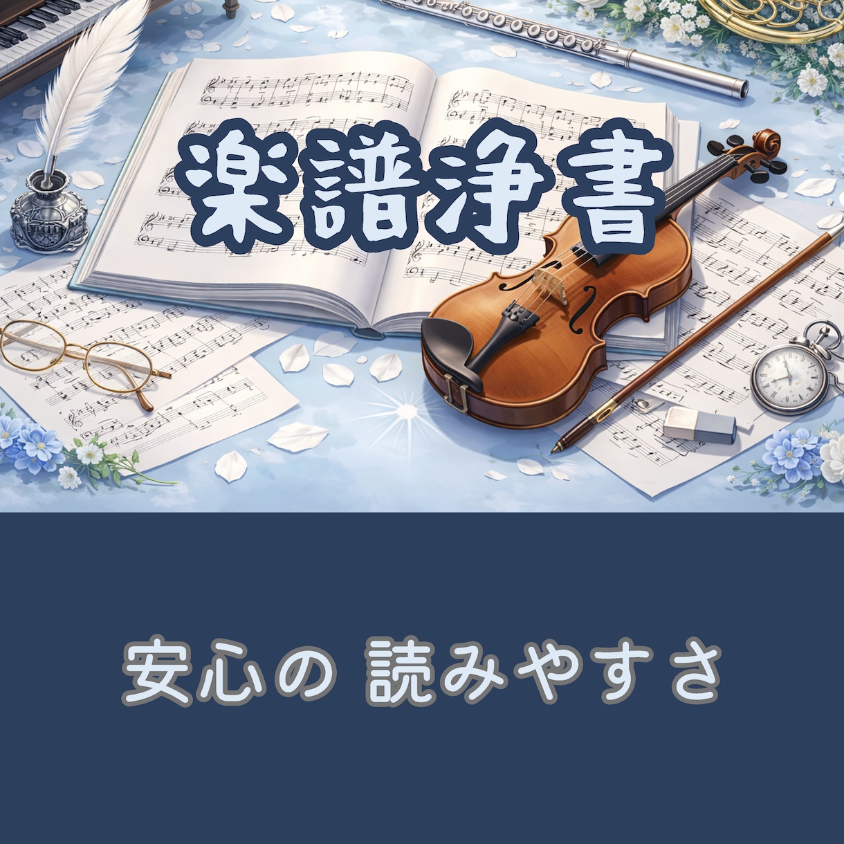 楽譜浄書　Finaleで美しく仕上げます 豊富な作曲・演奏・出版物作成の経験を活かした演奏しやすい譜面 イメージ1