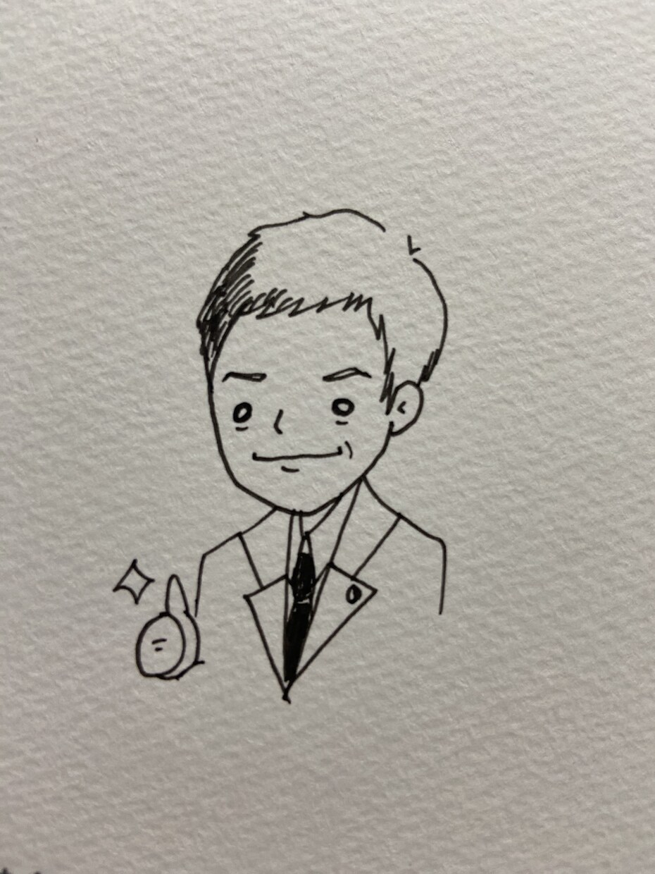 ええ感じに、ほんのり似てる似顔絵描きます 黒ペン1本で、あなたの似顔絵をお描きします。 イメージ4