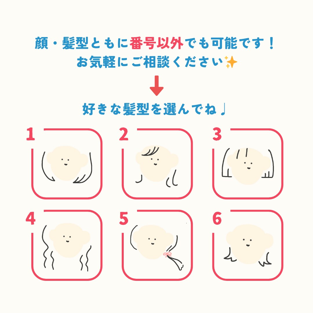 ゆるい乗っけた人たち⌇個性的なアイコン描きます あなたの好きなものを乗っけちゃおう！背景色違い何枚でも無料◎ イメージ3