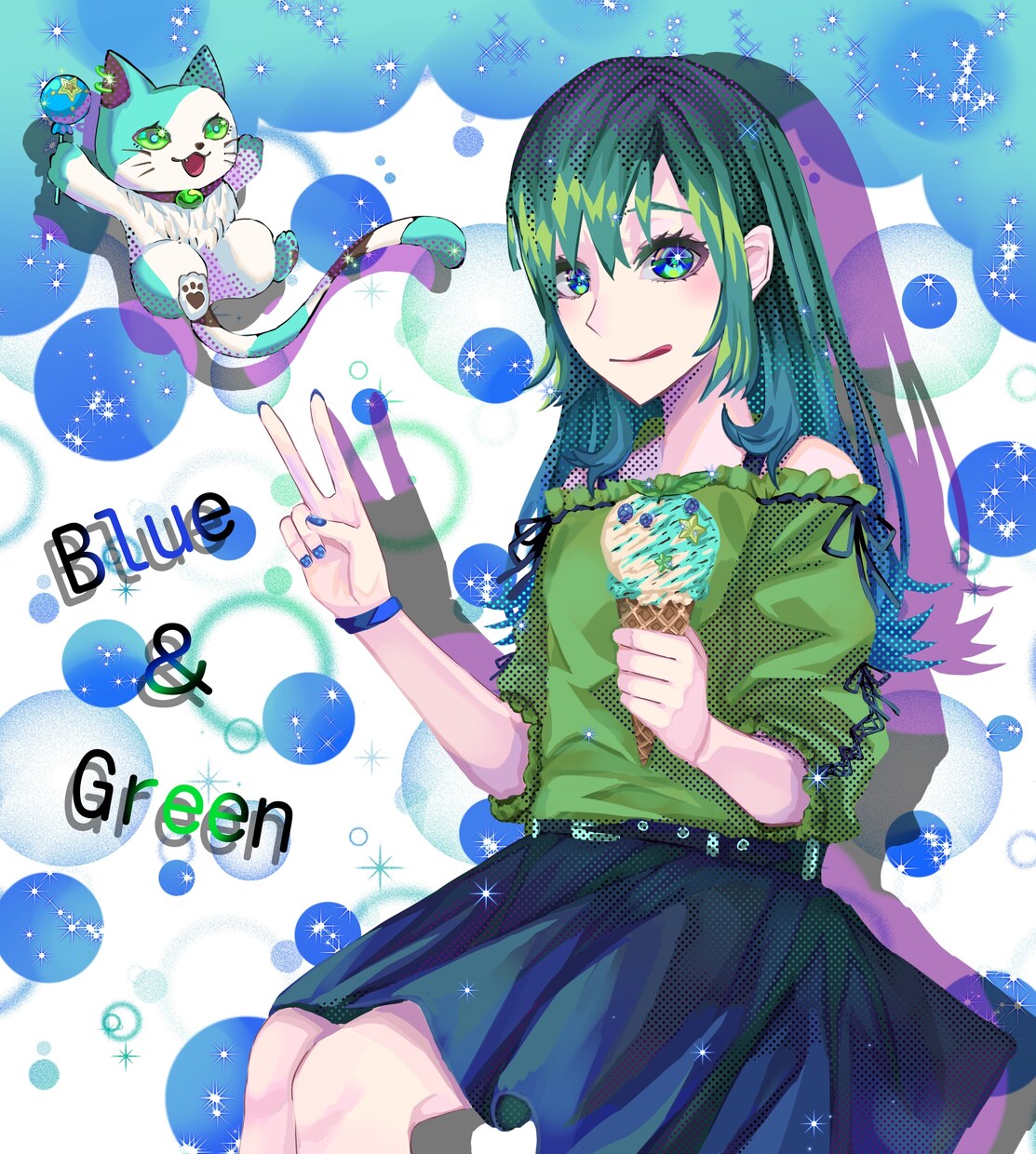 一枚絵・CDジャケット描きます 眼力の強いイラストを描きます！ イメージ3