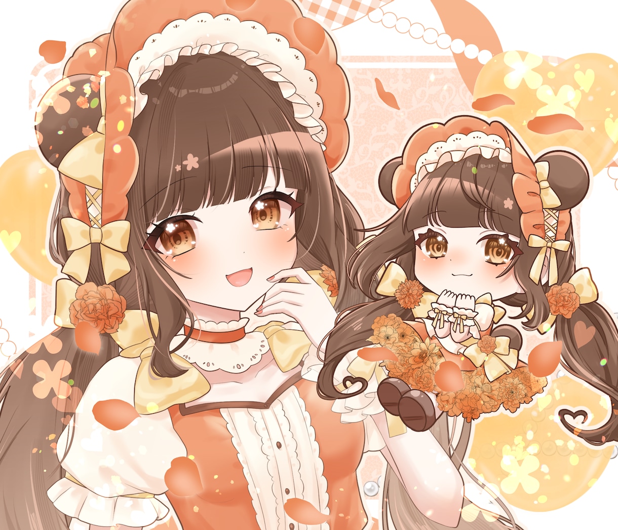 IRIAM◎可愛い全身立ち絵・ちびキャラ描きます 配信経験者が、デビュー・サムネ・グッズまで使いやすく制作♡ イメージ6