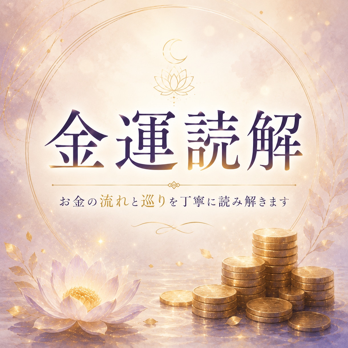 金運読解｜現在のお金の流れを読み解きます 今のお金の流れを誠実に読み解きます イメージ1