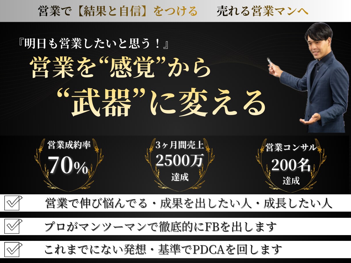 テンプレ営業から脱却します テンプレの営業から自分らしい営業に変えませんか？ イメージ1