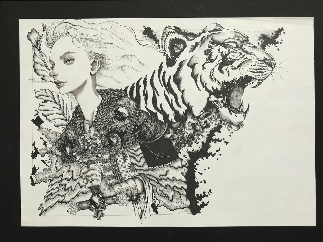 アバンギャルドのオリジナル作品描きます 精密でリアリティとスタイルを合わせた鉛筆・インク作品 イメージ3