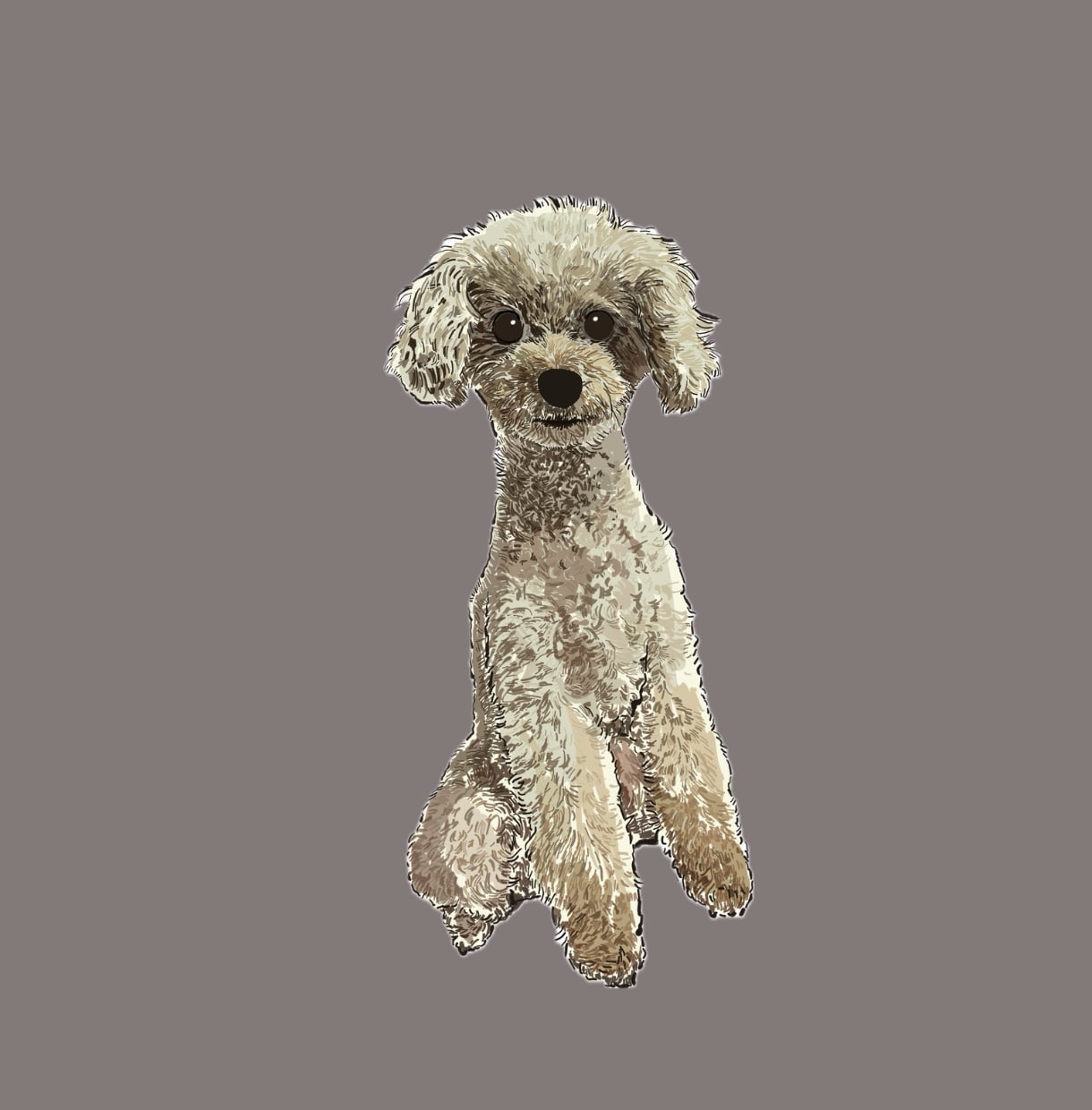 写真から犬の似顔絵を描きます お気に入りの表情の「ワンちゃんの写真」から似顔絵を描きます イメージ7