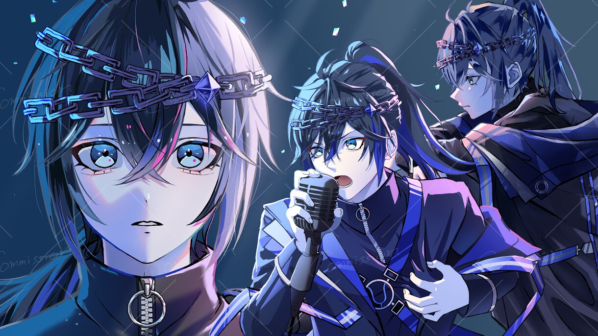 YoutubeやSNS用のイラスト作成承ります 歌い手さんやVtuberさんに特におすすめです イメージ7
