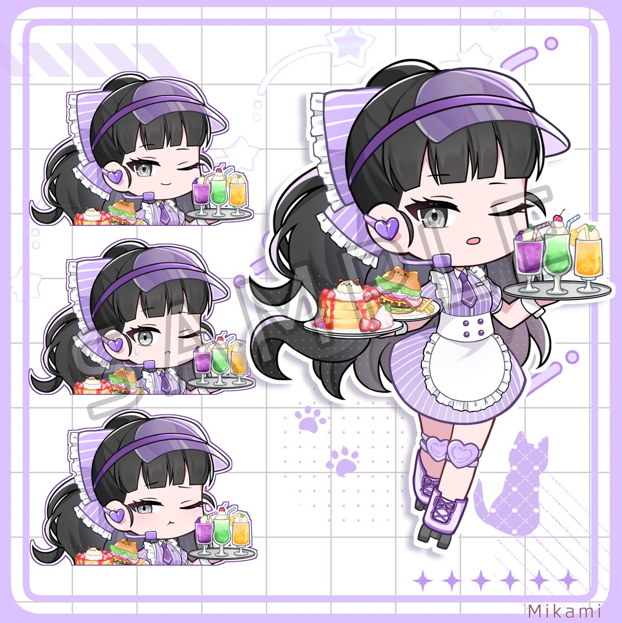2,5等身のミニキャラを描きます 水彩風の塗りにも対応可能です。様々な用途によって制作します イメージ4