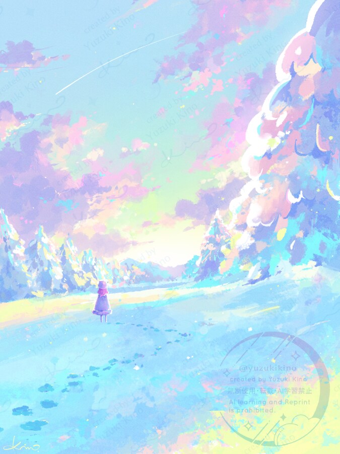 印象的な手描きの主線なしアニメーションを制作します ループアニメ・MV・待機画面などYouTuber様におすすめ イメージ4