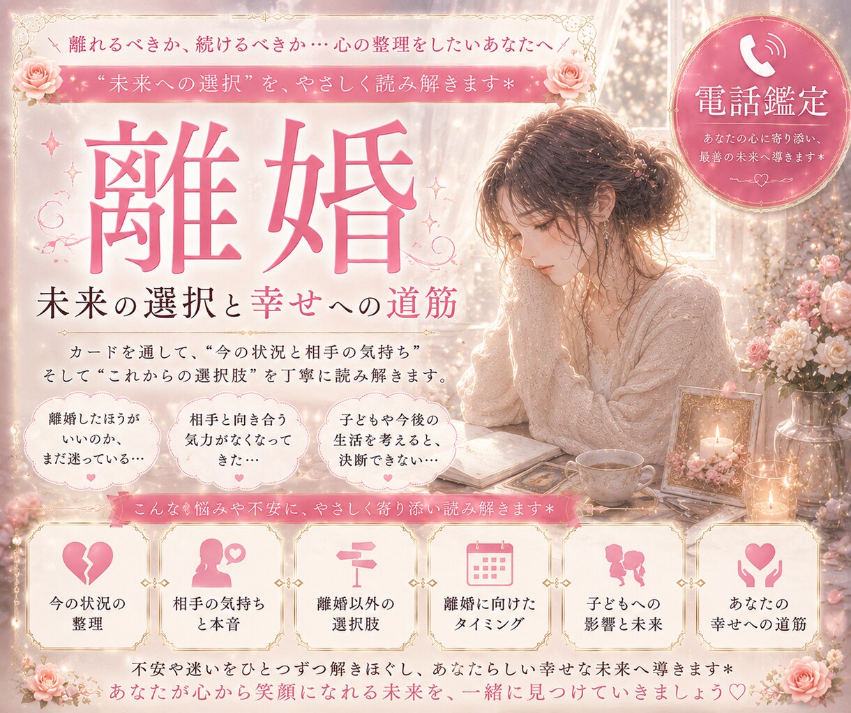 離婚☆について占います 相手の気持ち・今後の流れ”を鑑定✩ イメージ1