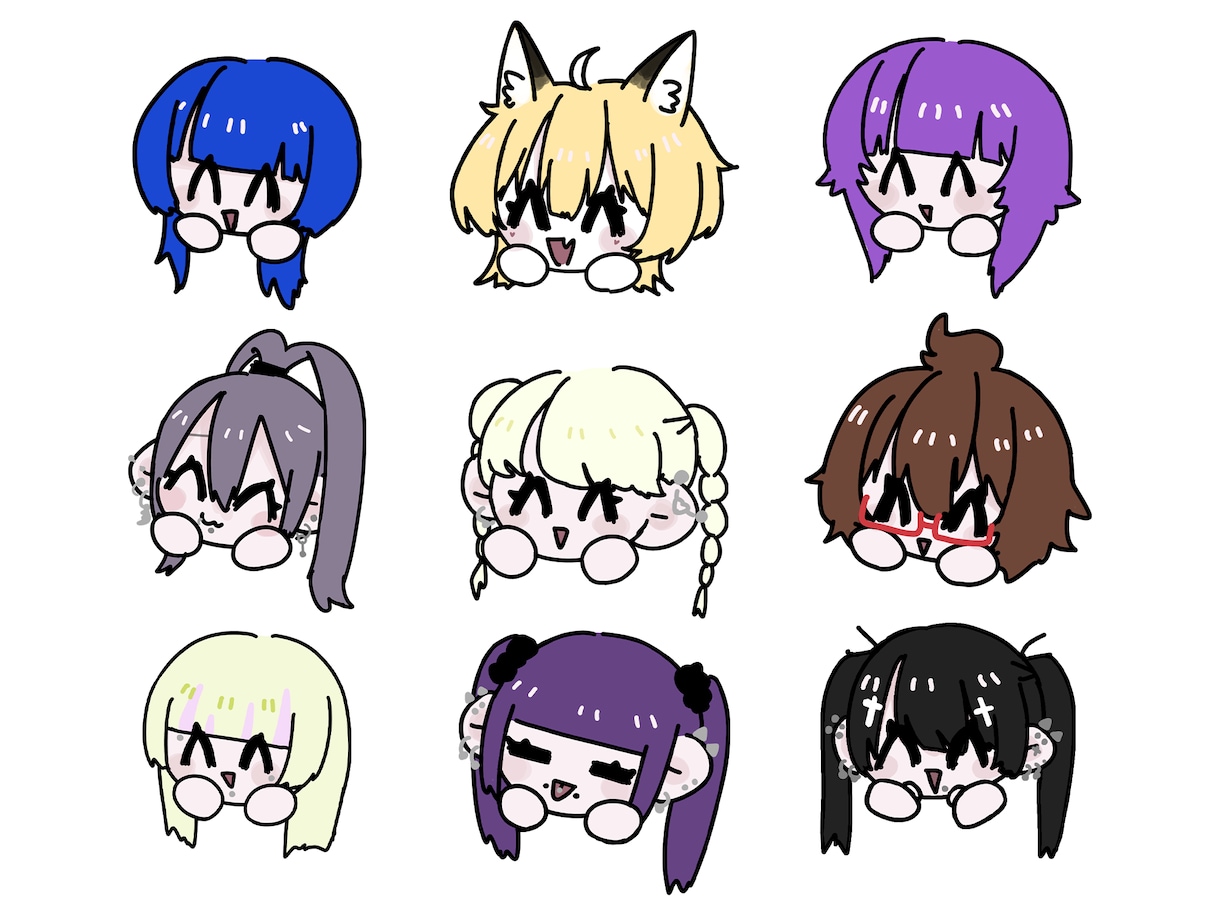 商用利用可能なデフォルメイラスト制作します かわいいミニキャラを描きます！ イメージ2