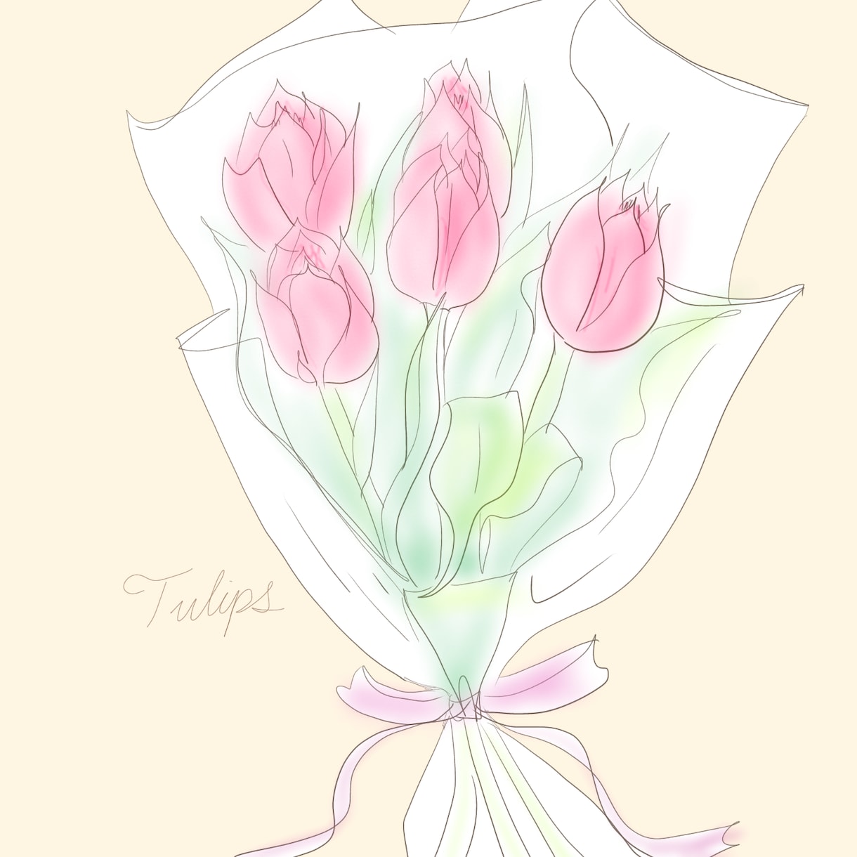 アイコン、広告、ウェルカムボード用イラスト描きます 現役フローリストが女の子やお花のイラストを描きます！ イメージ4