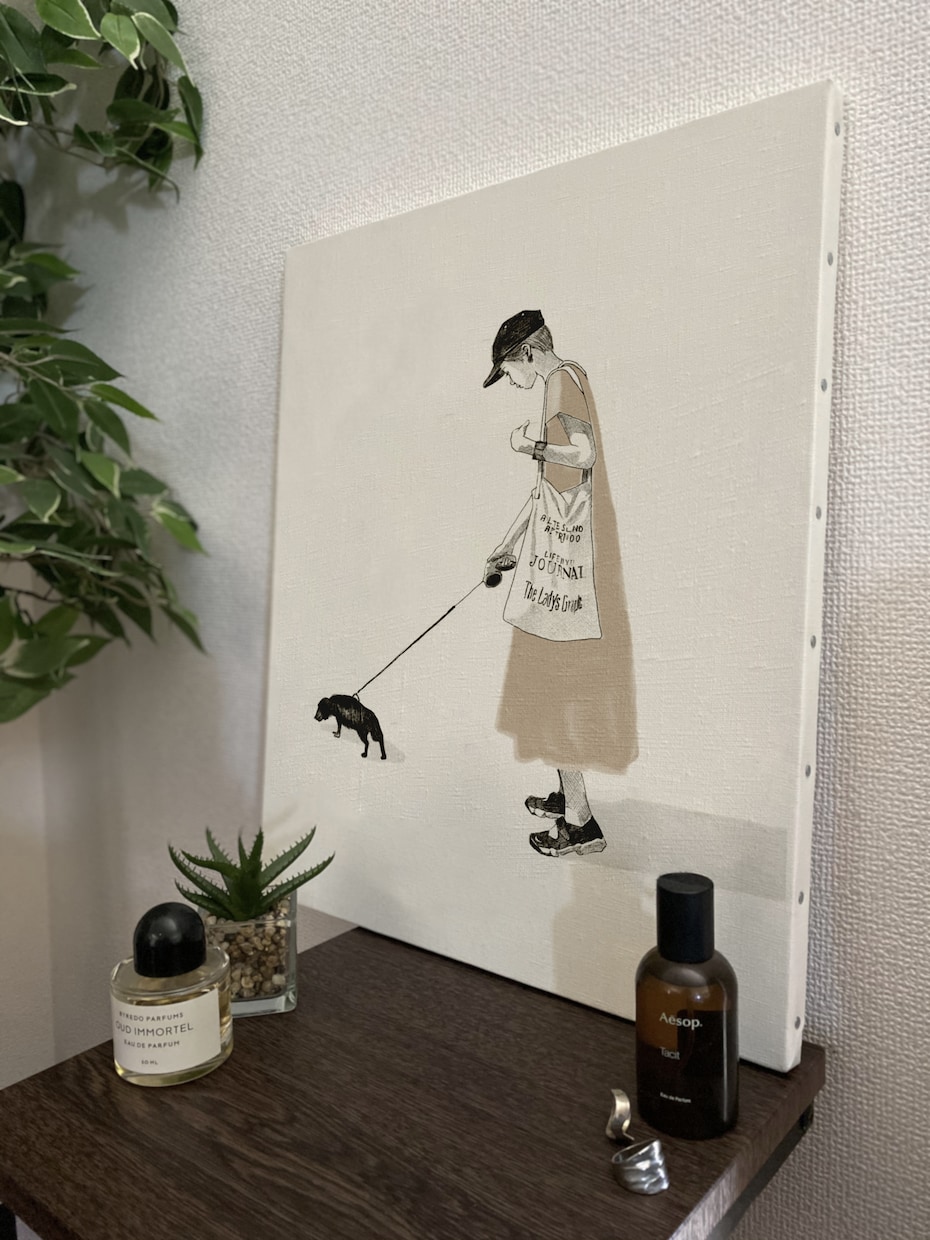 ウェルカムボード・結婚祝いにも喜ばれますます キャンバスプリント　正方形 W400×H400×D37mm イメージ5