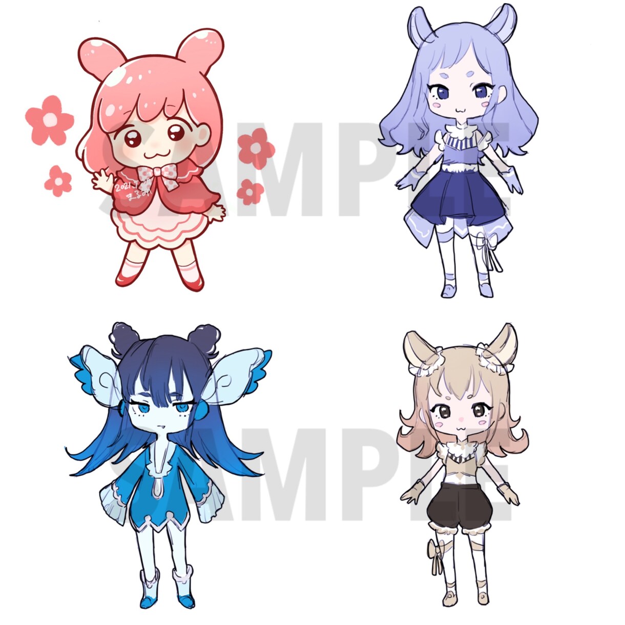 ポップで可愛いアイコンイラスト描きます 人物・動物のゆる～いイラストならおまかせください！ イメージ4