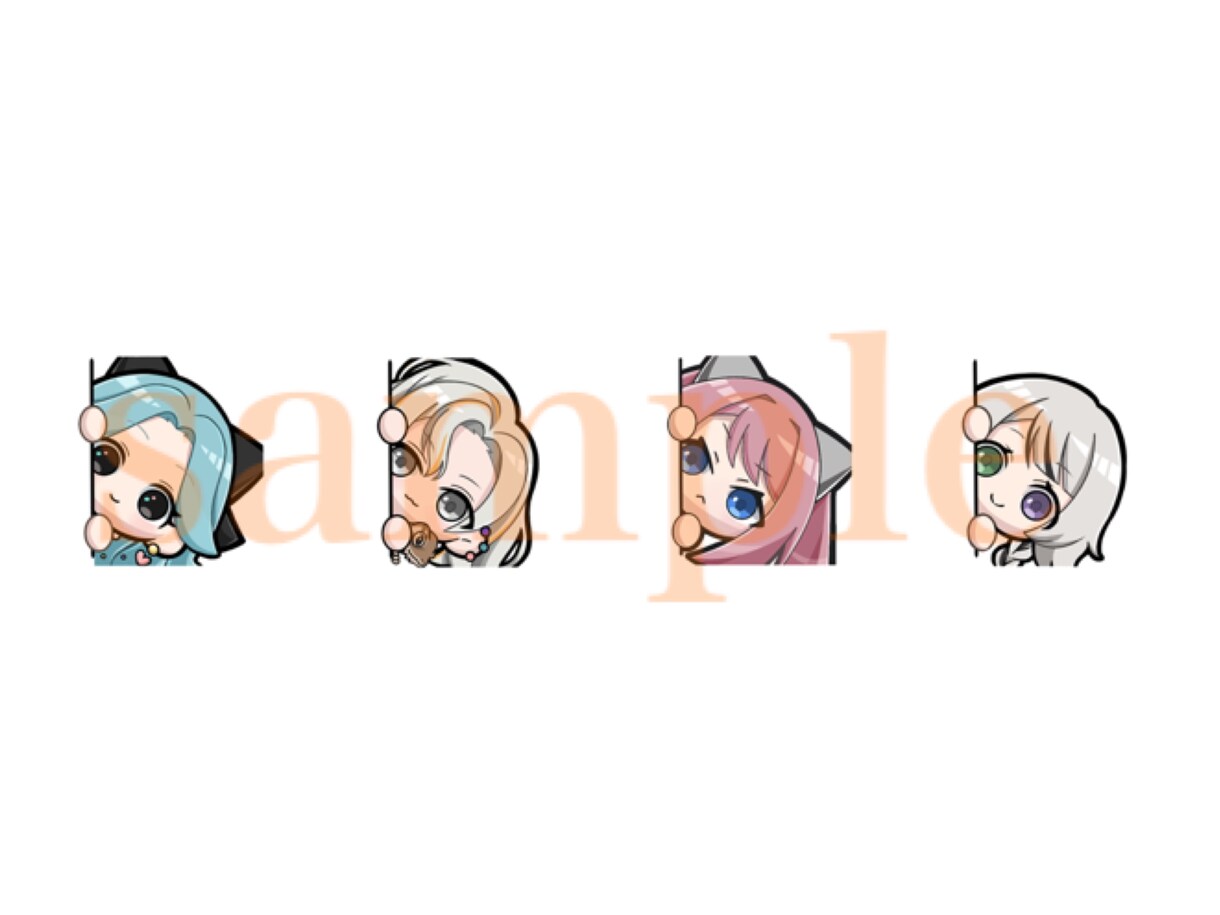 配信用スタンプ、バッチ、イラスト制作します ！どうぞお気軽にご相談下さい(*ᵔᢦᵔ*) イメージ4