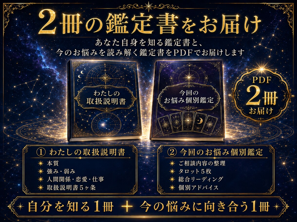 あなた自身を知り今のお悩みまで深く読み解きます 星座×血液型×数秘術×タロット｜あなただけの総合個人鑑定 イメージ3