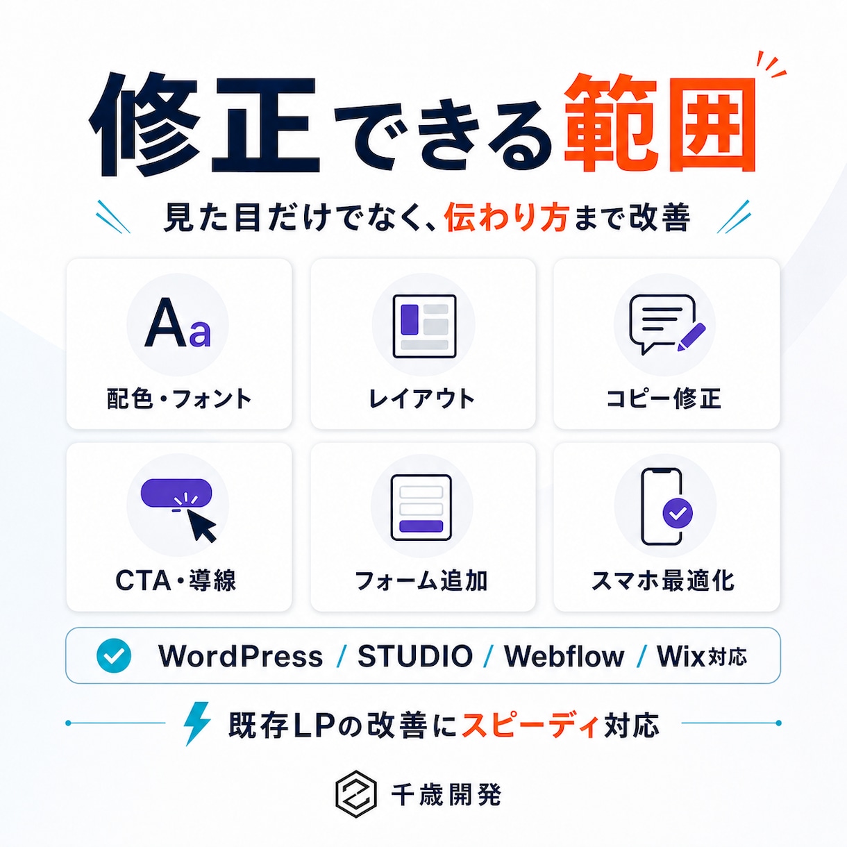 AIで作成したLPの違和感を改善・修正します 紫グラデ・3列カード・空虚なコピーを187項目で根本修正 イメージ5