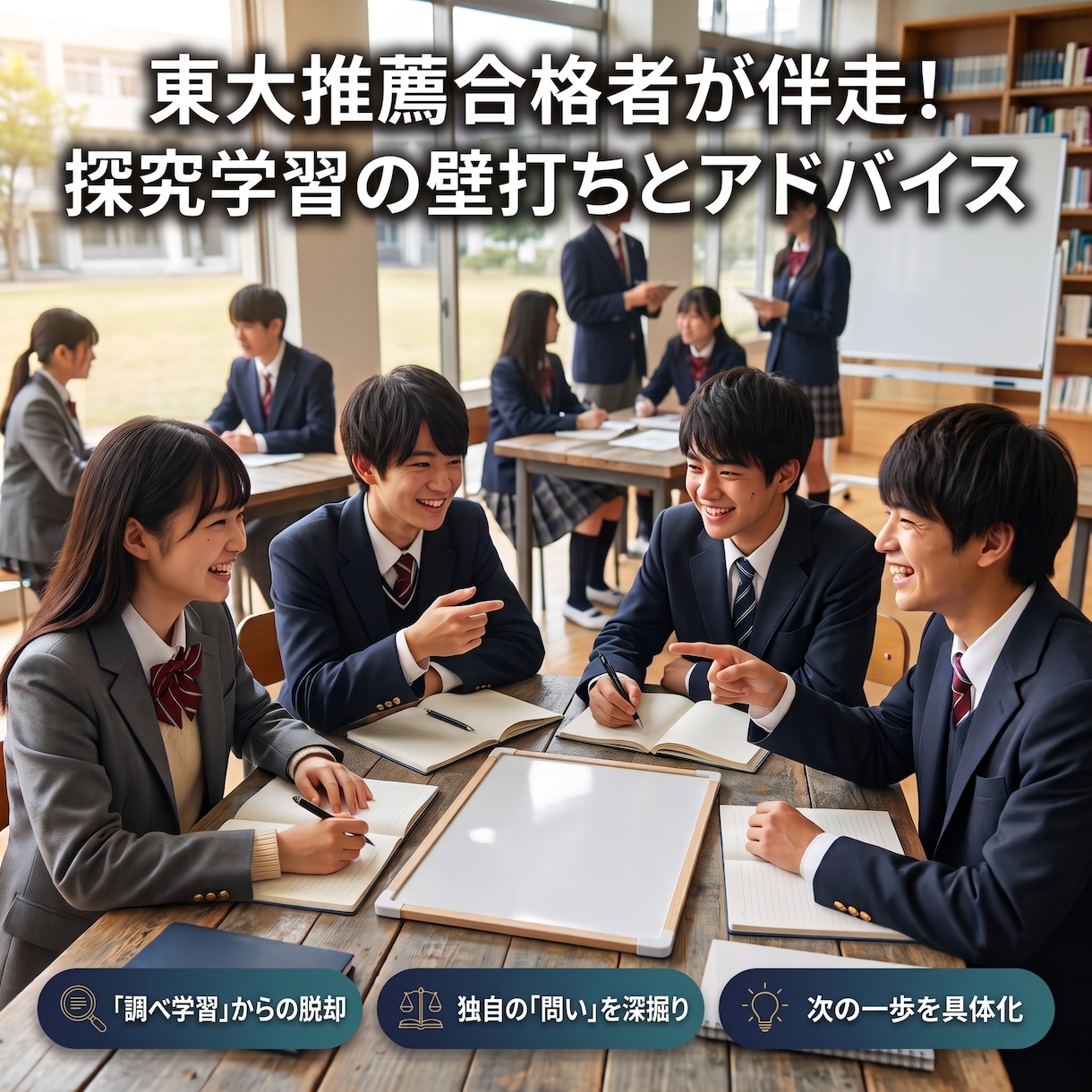 東大推薦合格者が伴走！探究学習の壁打ちします 「自分だけの違和感や問い」を見つけるためのアドバイス イメージ1