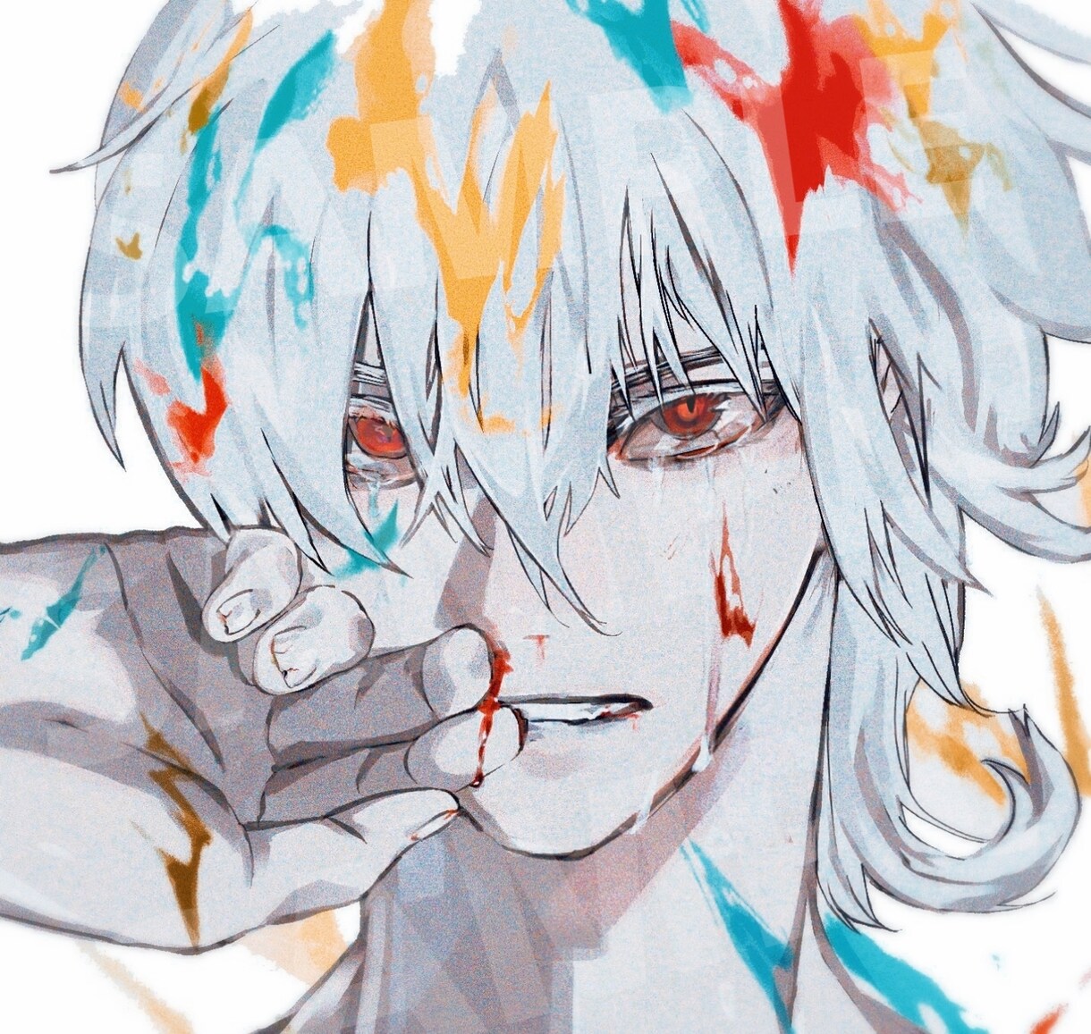 SNSアイコン 1枚絵等イラスト制作致します ほんのり闇がありそうなキャラクターを得意としております イメージ6