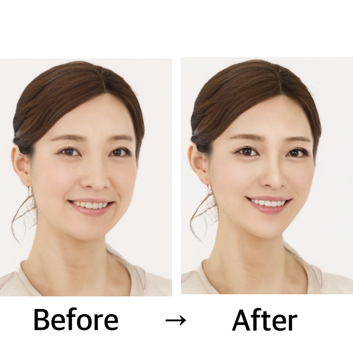 フォトショップします 更に可愛く綺麗なお顔に加工します！！ イメージ2