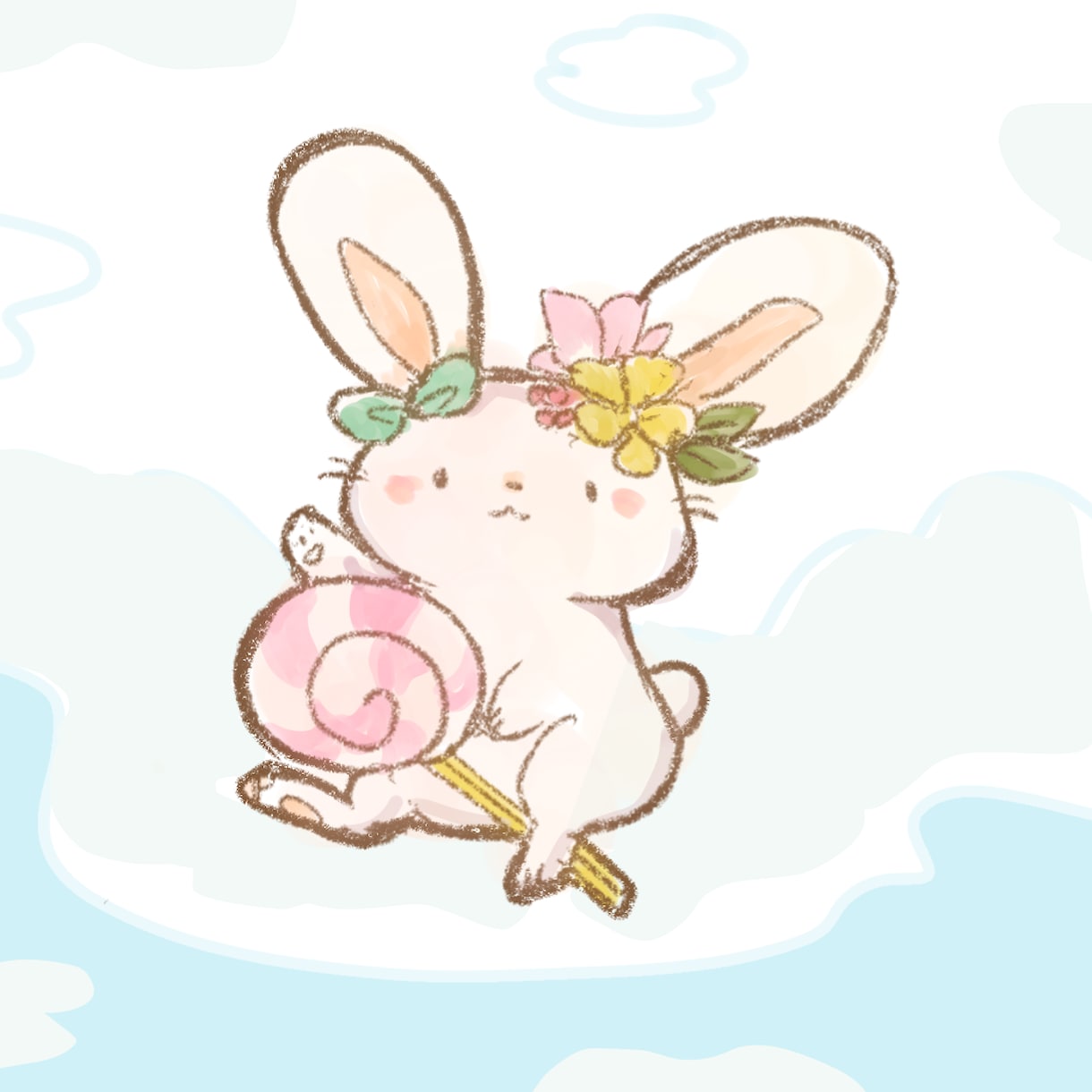 アイコンに最適！バストアップイラストを描きます 水彩画風で柔らかい印象の色使いがよいアイコンが得意です イメージ2