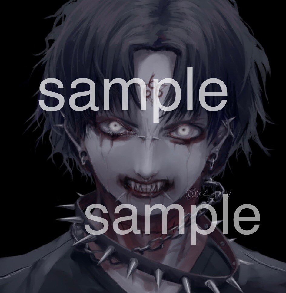 ダークな厚塗りイラスト！アイコン挿絵など描きます 地雷さんバンギャさん大歓迎！動画用イラストやアイコンなど！ イメージ4