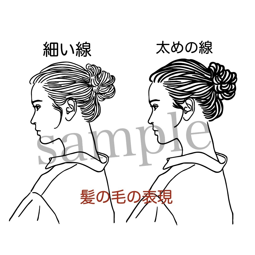 お気に入りのお写真をモノクロ線画にいたします こちらは胸から上のイラストです。お気軽にお声掛けください。 イメージ1