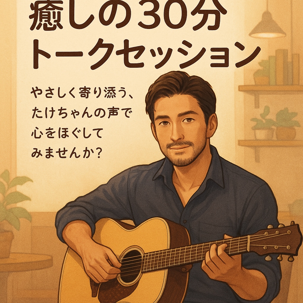 癒し紳士たけちゃんがお話を伺いますます やさしく包まれる癒しのひととき イメージ1