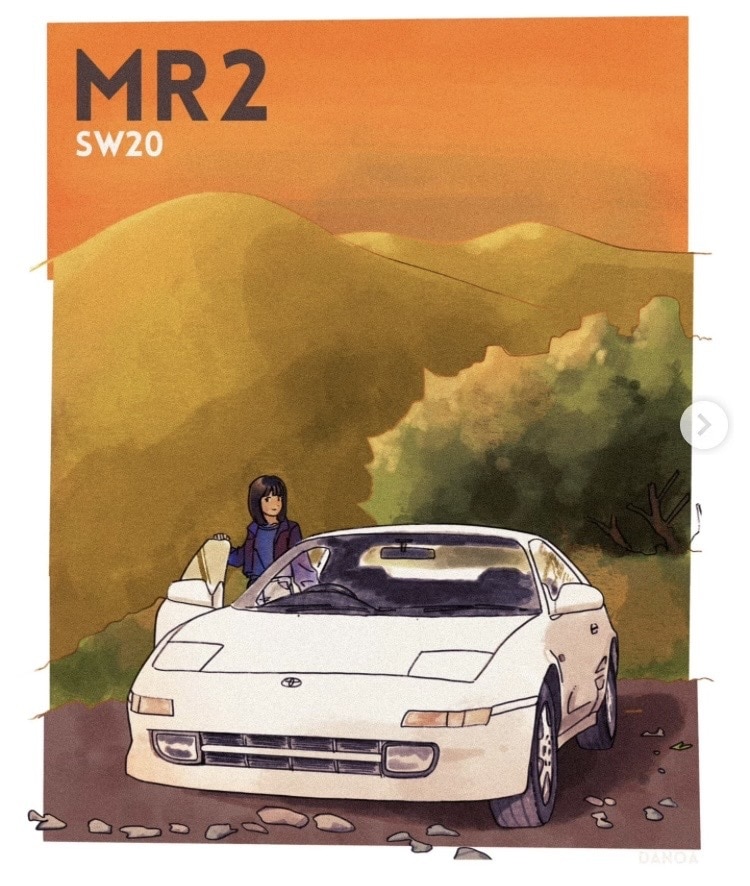 愛車×人物の雰囲気あるイラスト描きます 車と風景をおしゃれな一枚にします イメージ7
