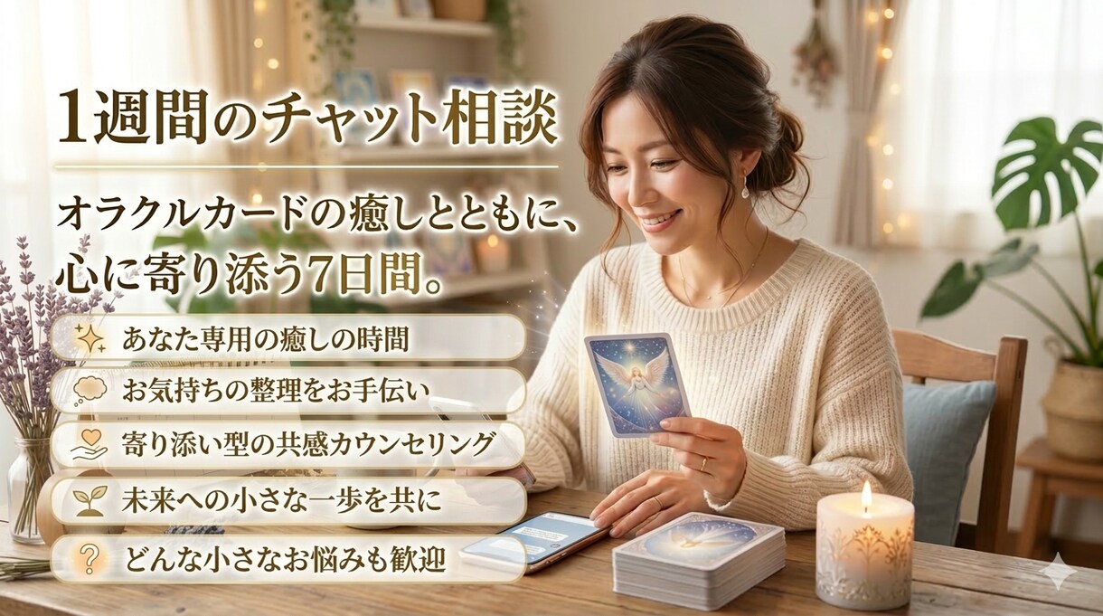 1週間無制限チャット相談全力であなた寄り添います 一人じゃ苦しくて耐えられない…そんなあなたの気持ち全力傾聴 イメージ1
