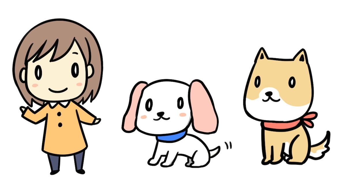親しみやすいイラストカット作成します ＨＰやチラシで使用するイラストを作成してみませんか？ イメージ2
