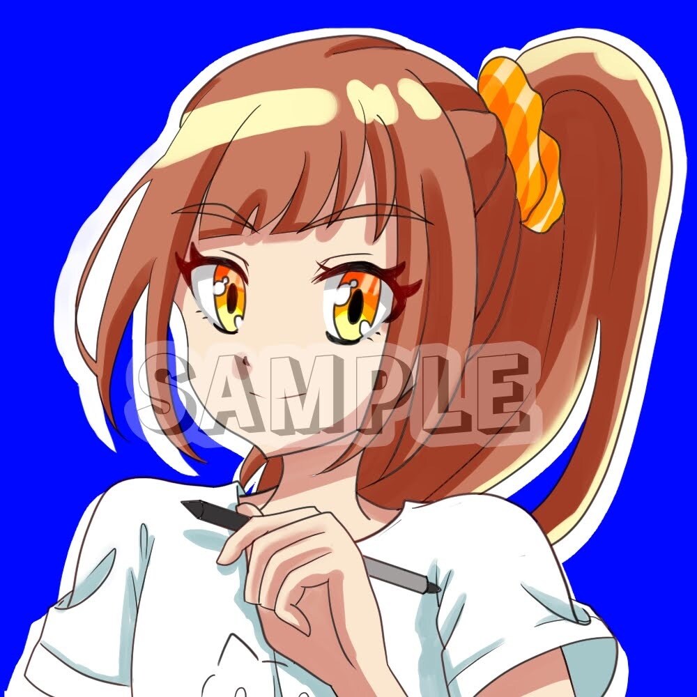 可愛いアニメ風SNSアイコン描きます ラフ修正は何回でもOK！SNSアイコン イメージ1